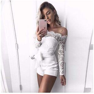 White lace romper